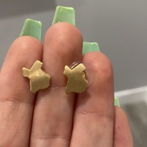 Texas shaped earrings